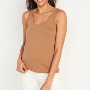 Old Navy First Layer Tank Top Cocoa Mocha Brown Size L